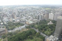 Blick von Sky Tower auf Sydney