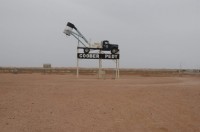 Ortseingangsschild von Coober Pedy