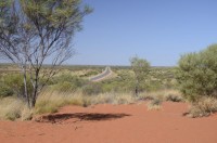 Lasseter Highway, die Straße die zum Ayers Rock führt