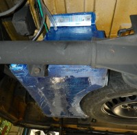 Wassertank montiert
