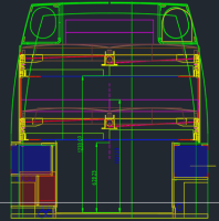 Querschnitt von Vorne gesehen