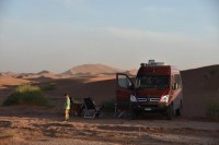 Übernachtungsplatz in den Dünen