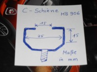 Innenmaße C Schiene
