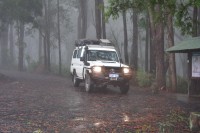 Troopy im Regen