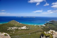 Aussicht vom Mt. Bishop, das Wasser und der Himmel sind echt so blau....ich hab nichts verändert